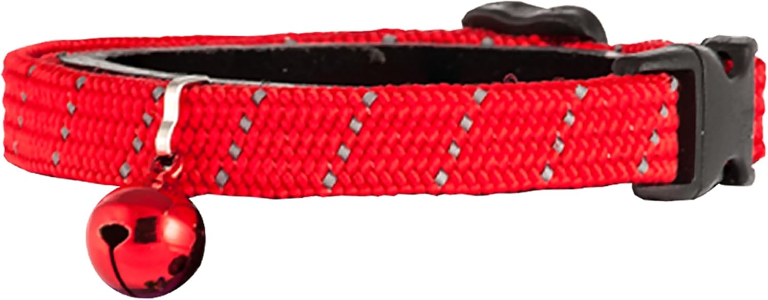 BirdsBeSafe(R) Break Away Cat Collar with Bell, Reflective Thread for Night Visibility, Comfortable Elastic Stretch Cat Collar to Protect Cat from Getting Stuck in The Garden. - Image 10