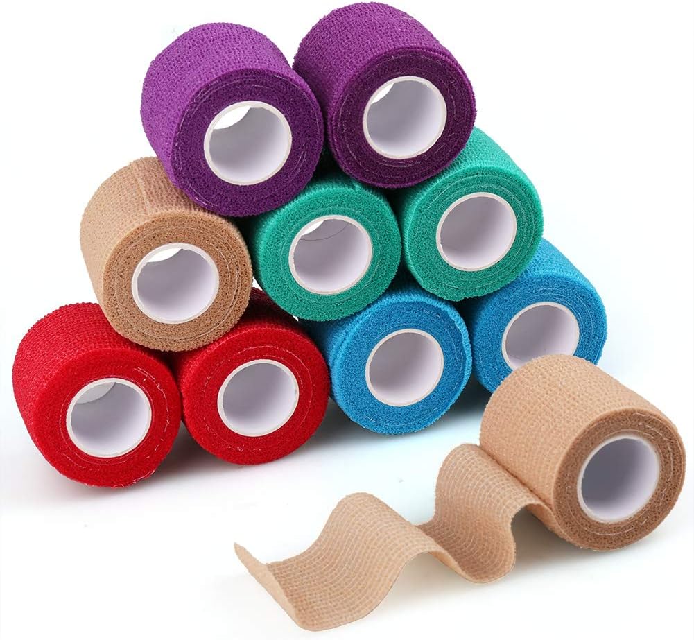 LotFancy 10 Rolls Self Adhesive Vet Wrap, 3 Inch Cohesive Bandage Wrap for Horses, Dogs, Cats, Pet, Animal, Non-Woven Medical First Aid Tape for Wounds, Paw, Leg, Foot, Ankle Sprains & Swelling - Image 10