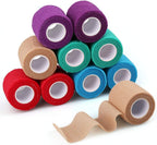 LotFancy 10 Rolls Self Adhesive Vet Wrap, 3 Inch Cohesive Bandage Wrap for Horses, Dogs, Cats, Pet, Animal, Non-Woven Medical First Aid Tape for Wounds, Paw, Leg, Foot, Ankle Sprains & Swelling - Image 10