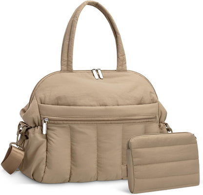 FullWoyi puffer diaper tote bag front view