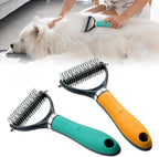 Double Sided Dematting Comb, 2026Undercoat Rake Deshedding Grooming Tool, Pet Hair Detangler Brush for Removing Tangles Knots and Loose Fur, Grooming Comb for Long Thick Coats (1, Orange) - Image 10