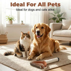 Yonynn double sided pet rake showing both coarse and fine pin grooming sides