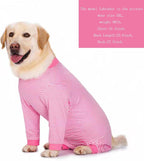 Yeapeeto anti anxiety dog bodysuit soft cotton spandex material close up