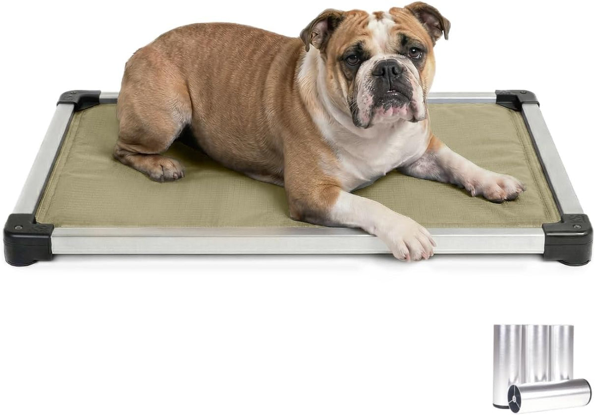 K9 Ballistics Chew Proof Armored Padded Dog Crate Bed, Virtually Indestructible, Legs Included (Blue Quartz, Large (41" L x 27" W x 5" H)) - Image 9