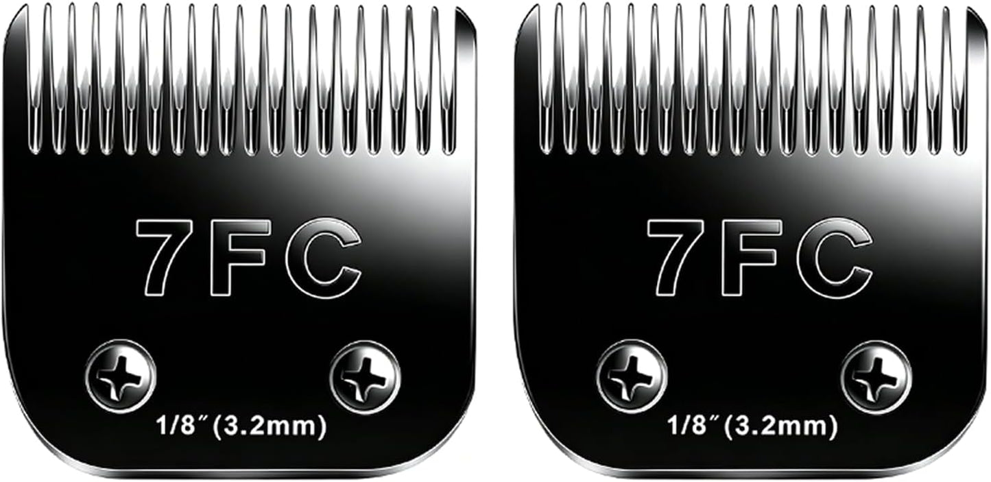 6pcs Dog Grooming Replacement Blades Compatible with Andis/Oster A5/Wahl KM-10 Series Dog Clippers,Detachable Clipper Replacement Blade,Black (6PCS Black-#10+30+3FC+4FC+5FC+7FC) - Image 9