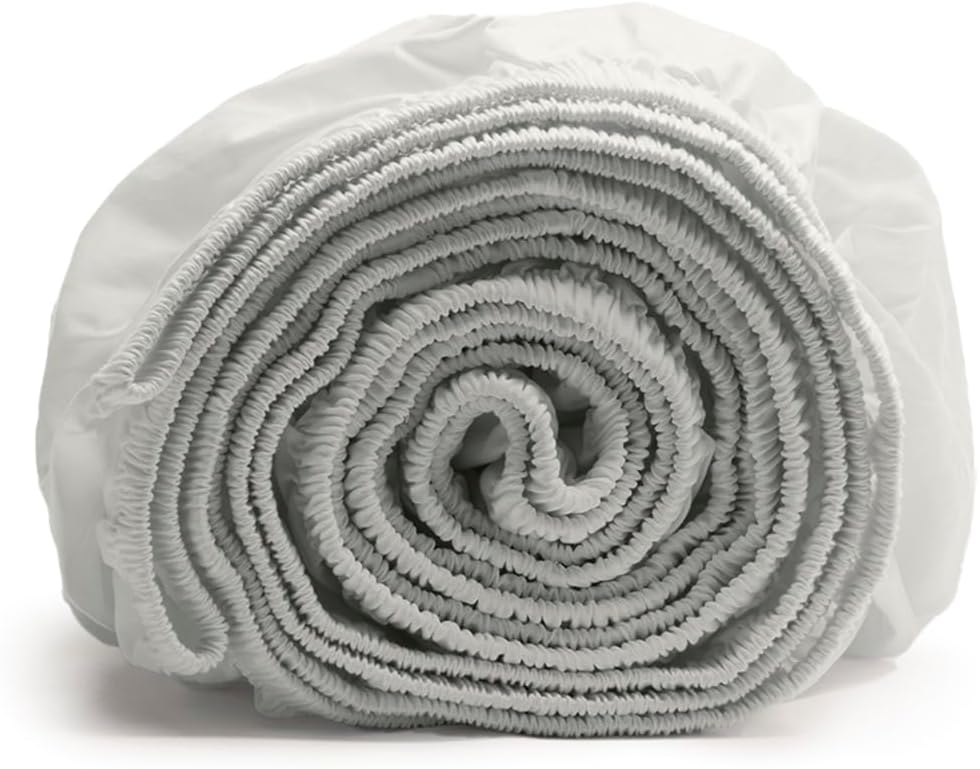 Boll & Branch Signature Hemmed Fitted Sheet - Shore, King - 100% Organic Cotton - 1 Fitted Sheet Only - Image 13