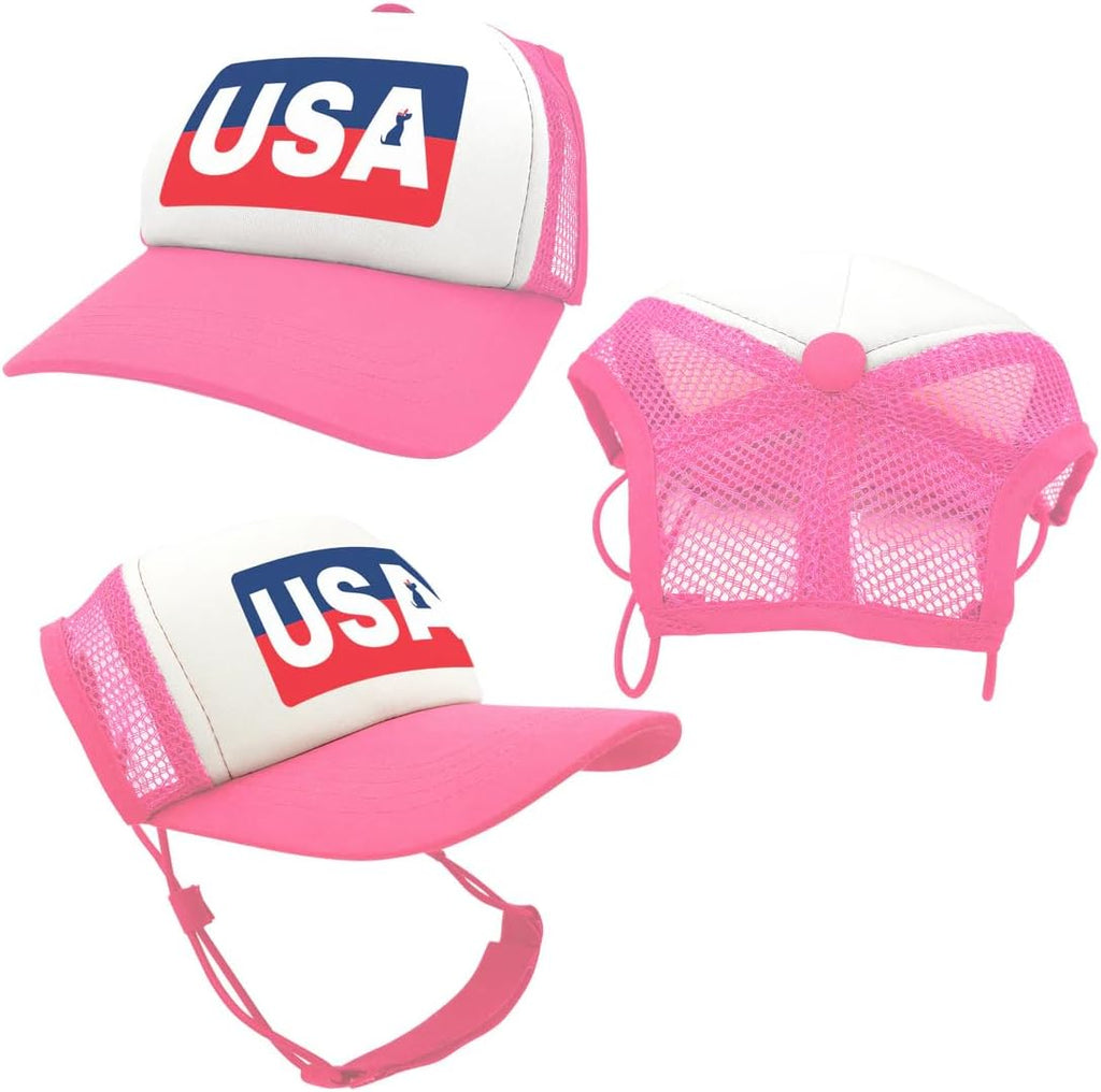 USA Collection, PupLid Trucker Hats for Dogs (Large) Premium Stylish Sun Protection for The Modern Dog - Adjustable for Secure Comfortable Fit on Active Dogs (Blue, Eagle) - Image 12