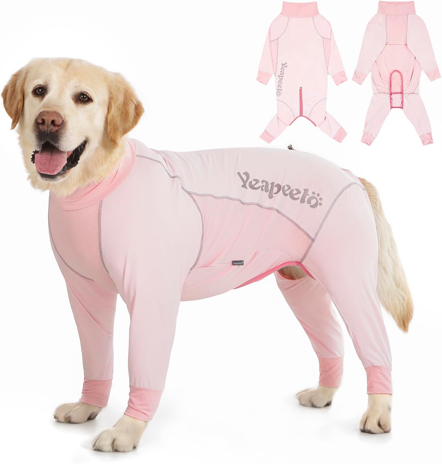 Dog Sun Protection Cooling Suit UPF 50+, Quick-Dry Breathable Jumpsuit for Large & Medium Dogs, Outdoor Dirt-Resistant Shedding Control Pet Apparel (Ice Blue, 4X-Large) - Image 15
