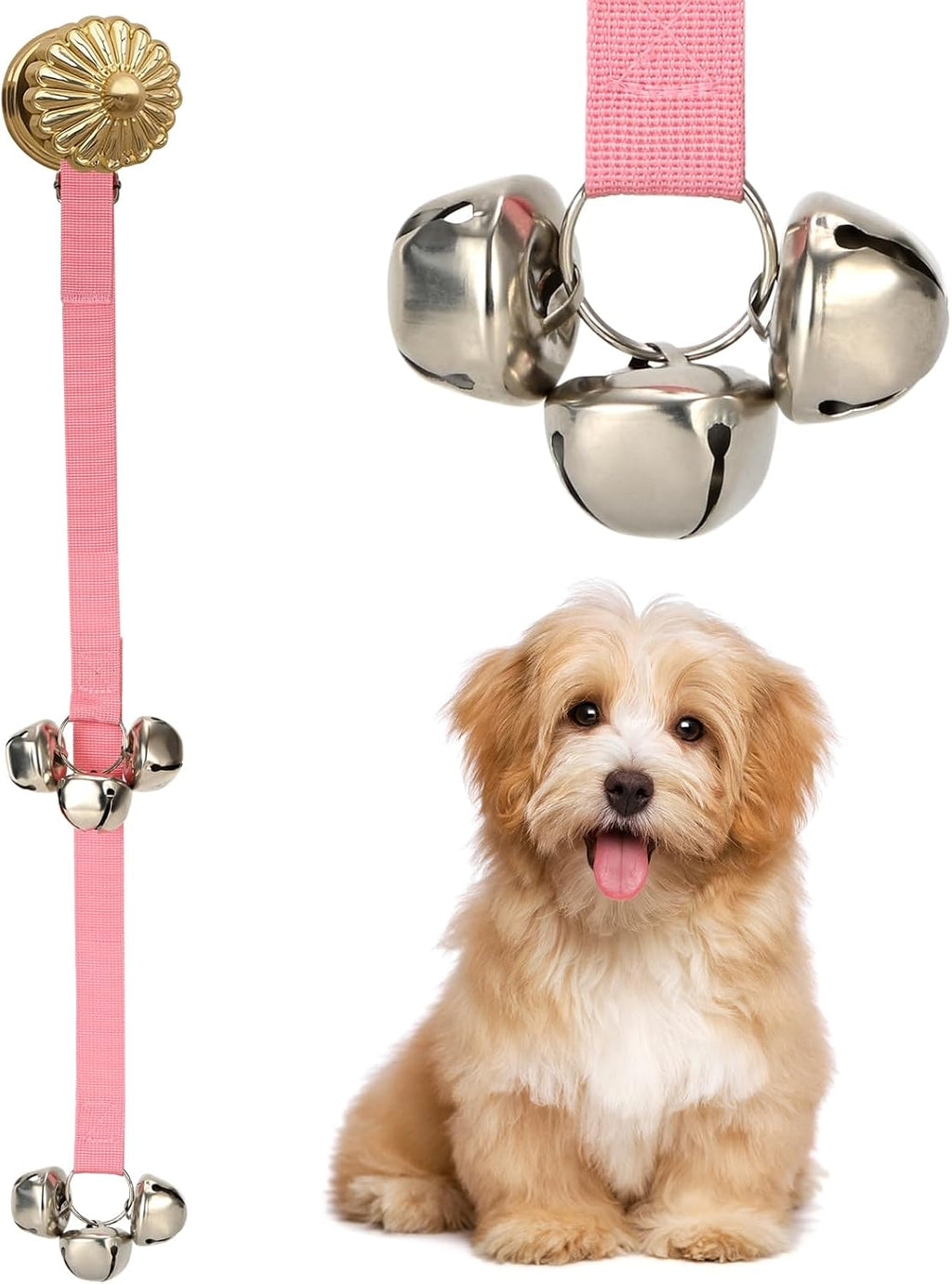 Luckyiren Upgraded Puppy Bells Dog Doorbells for Door Knob/Potty Training/Go Outside-Dog Bells for Puppies Dogs Doggy Doggie Pooch Pet Cat for Dog Lovers-Premium Quality-3 Snaps for Length Adjustment - Image 13