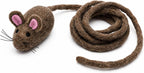 Glaciart One Felt Mouse Cat Toy - Soft Fuzzy Enrichment 100% Natural Wool - Interactive Catnip Play Cat Toy Set - Safe for Pets, Non-AZO Colored Dyes - 100" Long - Image 9