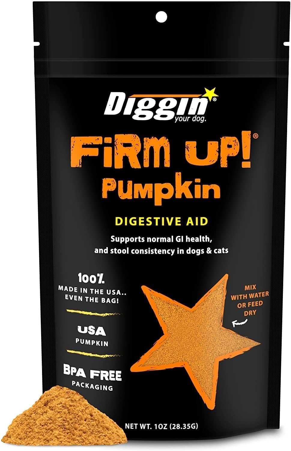 Diggin' Your Dog - Firm Up Pumpkin for Dogs & Cats - Fiber Supplement with Pumpkin & Apple Fiber for Cat & Dog Digestive Support - Made in USA, 4 oz - Image 10