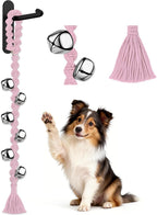COOYOO Dog Bells to Go Outside, Premium Quality Potty Training Dog Door Bell, Yarn Handwoven Dog Bell, Adjustable Housetraining Hanging Bell-6 Extra Large Loud 1.5 DoorBells - Image 9