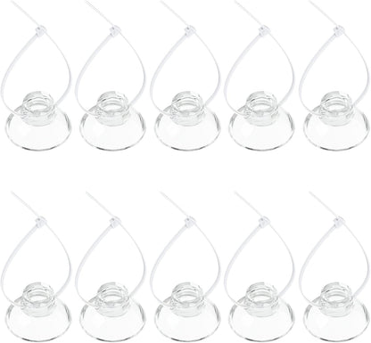 Pawfly aquarium suction cups and adjustable zip ties pack front view for fish tank organization.