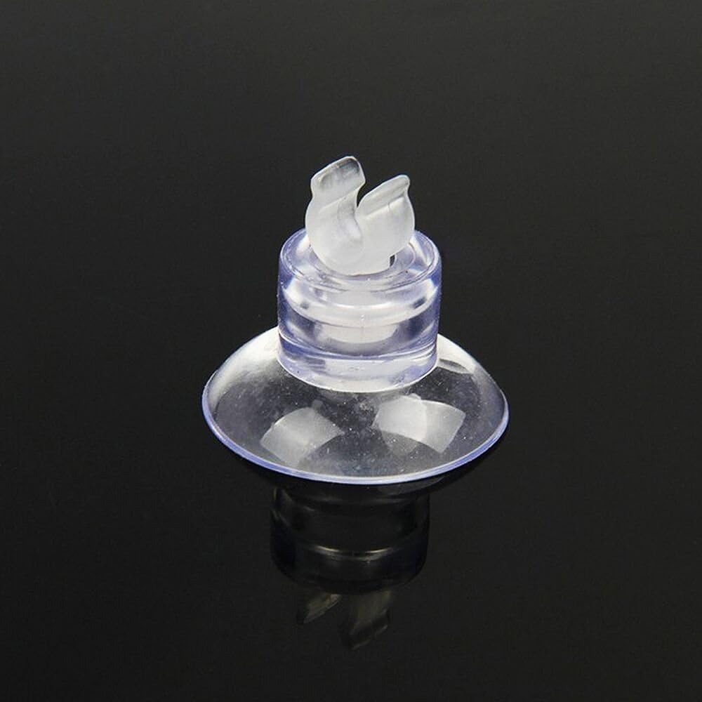 Polyvinyl chloride suction cups with clips organizing standard four millimeter airline tubing.