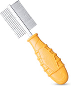 Burt's Bees for Pets Dual Sided Flea Comb with Handle from Recycled Coastal Plastics, Fine and Wide Stainless Steel Pins Remove Fleas, Flea Eggs, Tangles, and Dander, 6 Inch - Image 8