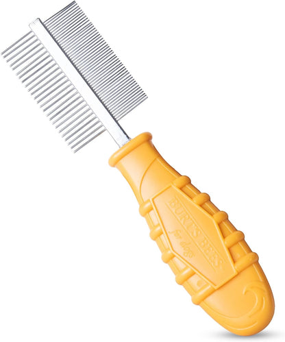 Burt's Bees for Pets Dual Sided Flea Comb with Handle from Recycled Coastal Plastics, Fine and Wide Stainless Steel Pins Remove Fleas, Flea Eggs, Tangles, and Dander, 6 Inch - Image 8