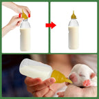 ViaGasaFamido replacement pet nursing tips showing compatibility with common plastic bottle openings