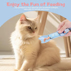 Back view of the premium PP plastic pet treat dispenser highlighting its dimensions