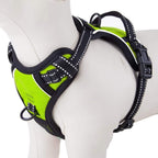 PHOEPET No Pull Dog Harness Medium Reflective Front Clip Vest with Handle, Adjustable 2 Metal Rings 2 Buckles(M, Grey) - Image 15