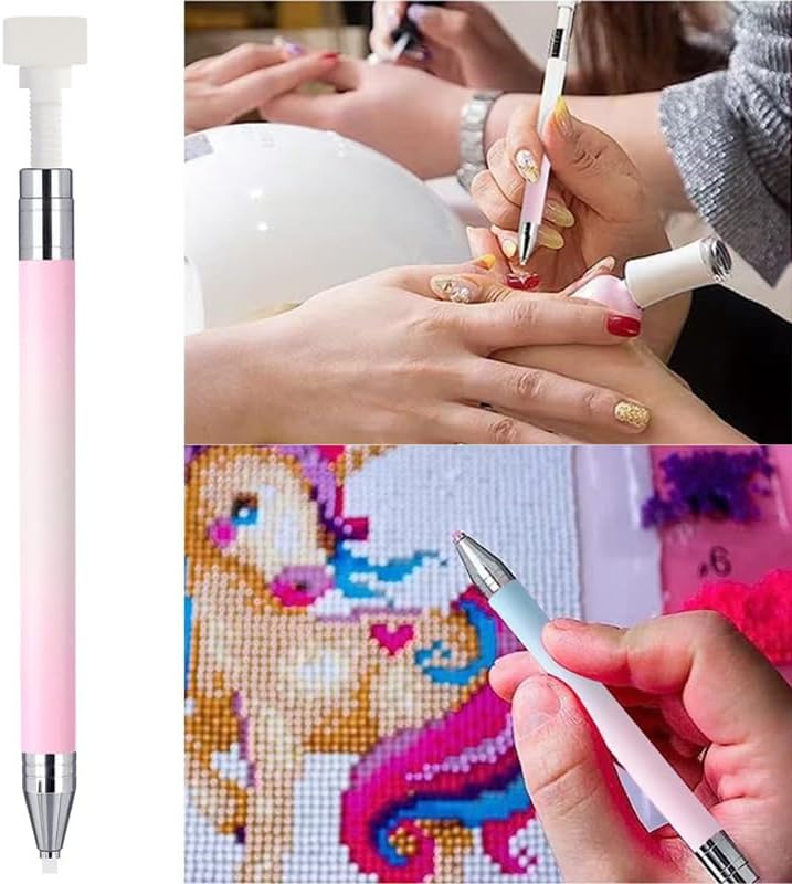 Diamond painting supplies featuring Pinkluce wax pen