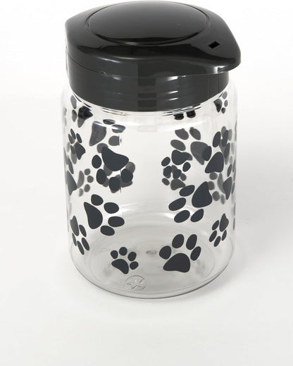 Gray lid Lixit treat storage jar 64 fluid ounce