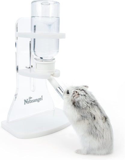 Niteangel Water Bottle with Stand for Syrian Dwarf Hamsters Gerbils Mice Rats Degus Small pet Rodents(White) - Image 10