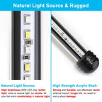 Close up view of Datoo 7.5 inch aquarium lighting bar