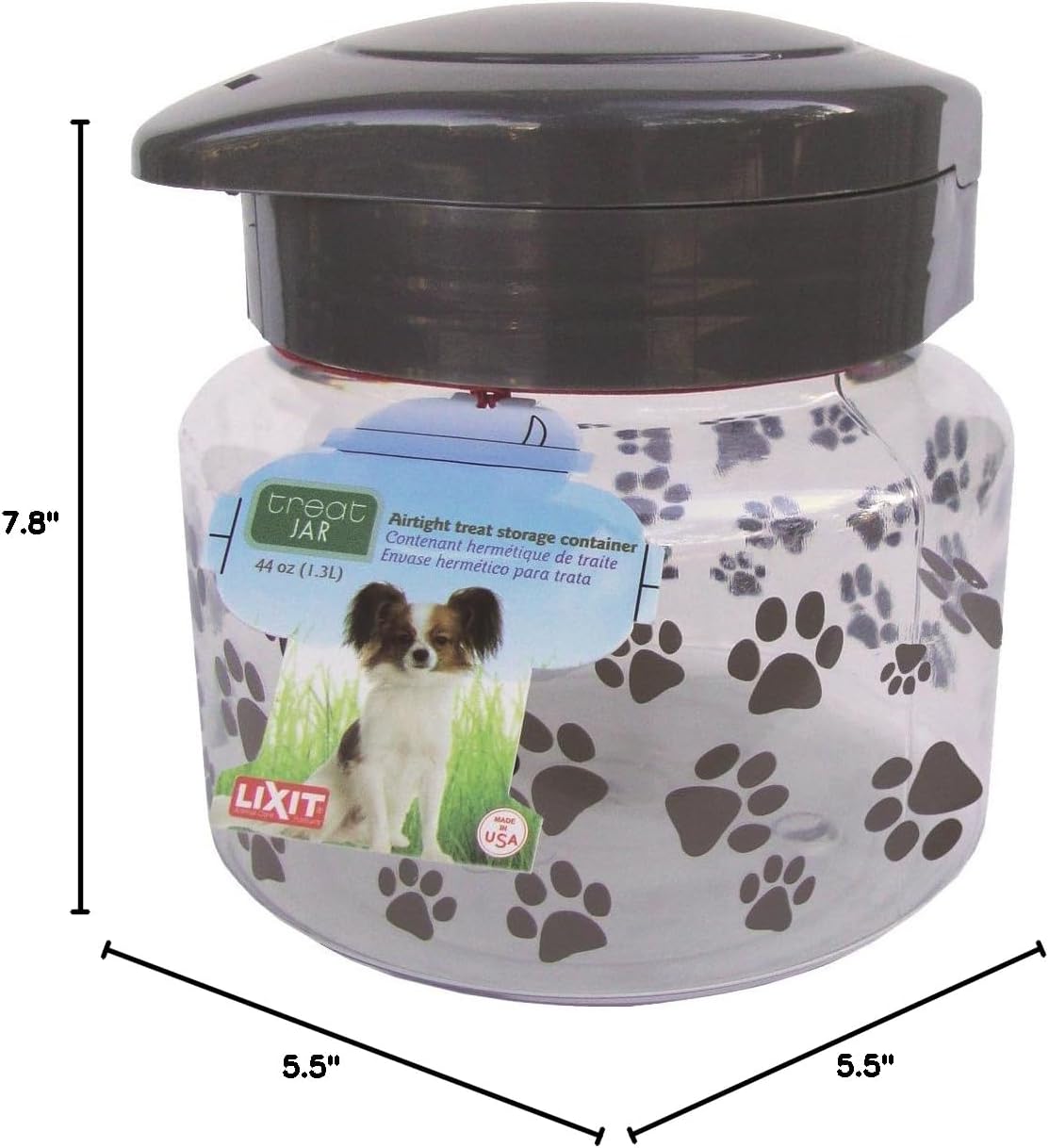 Lixit wide mouth pet treat jar for small animals