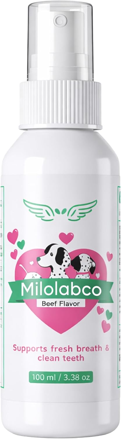Milolabco 100ml liquid oral care spray bottle for canine gum health