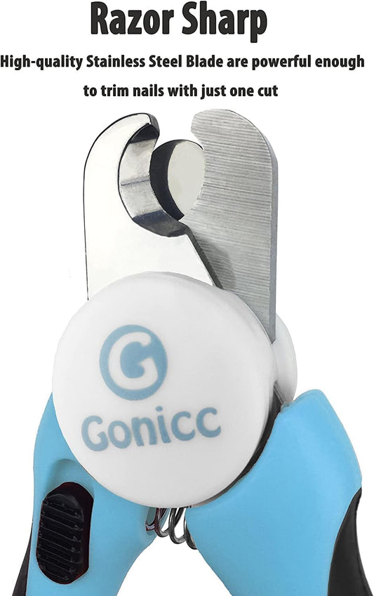 Side profile of Gonicc stainless steel dog nail trimmers