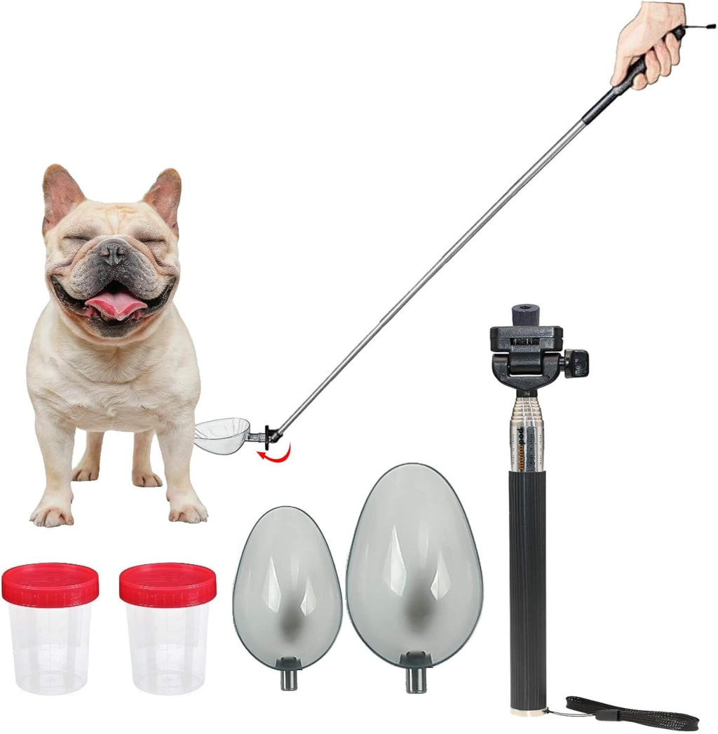 iNenya dog and cat urine collector front view of telescopic handle packaging