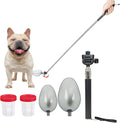 iNenya dog and cat urine collector front view of telescopic handle packaging