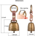 Dilidou Pet Bell with Quick Release Clip and Leather Strap