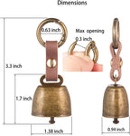 Dilidou Pet Bell with Quick Release Clip and Leather Strap