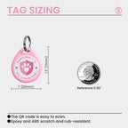 ILFINDYOU personalized dog name tag highlighting the durable waterproof epoxy coating material.