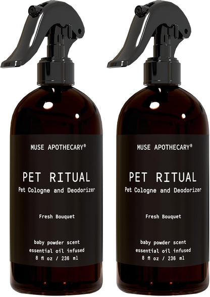 Muse Apothecary Pet Ritual Pet Cologne Spray for Dogs - Dog Perfume Spray Long Lasting After Bath - Pet Perfume for Dogs - Essential Oils Infused - 4oz, Fresh Bouquet - Image 13