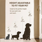 GoldTiger durable gold powder finish dog doorbell side profile