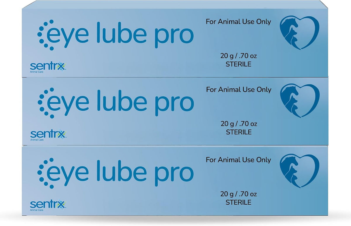 Sentrx Eye Lube Pro packaging side view with clear manufacturing details