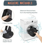 Lukovee dog sling interior pockets and button closure