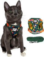 Travel Cat Harness and Leash Set - Adjustable Fit Mesh Cat Harness and Reflective Strap - Comfort Walking Vest for Kitten for Outdoor Walking, Hiking (Small, Orange) - Image 15