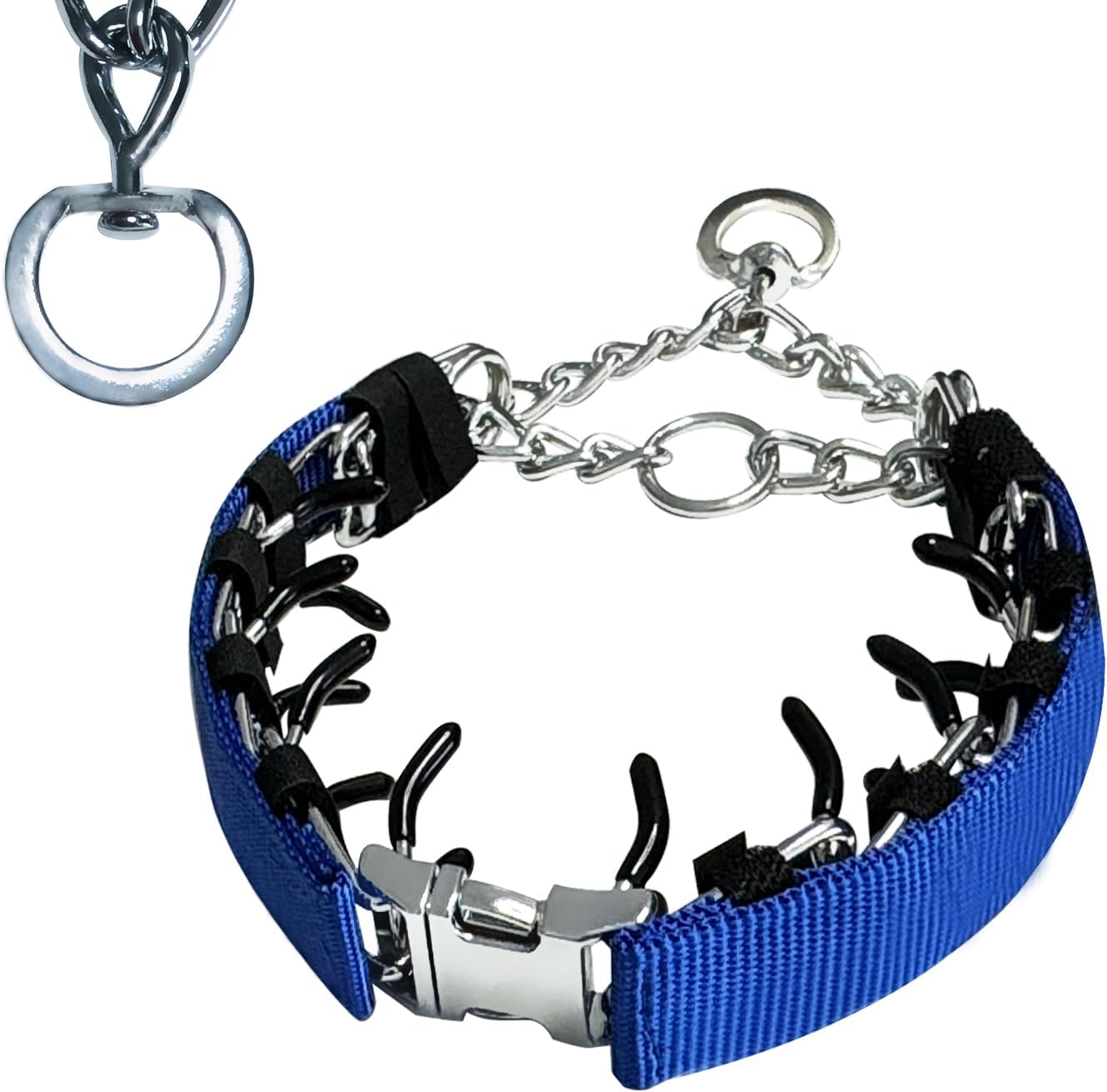 Prong Training Collar for Dogs, Rotating Ring Welding, Adjustable Dog Training Pinch Collar with Quick Release Buckle, for Small Medium Large Dogs - Image 11