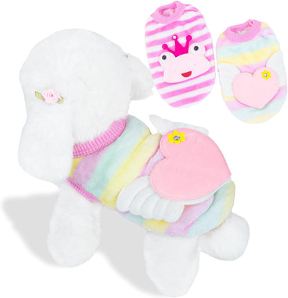 Authentic imported toy dog clothes sizing and fit view