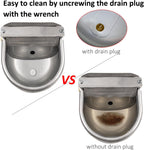 AKUATUZ wall mounted dog water station showing secure bolt installation.