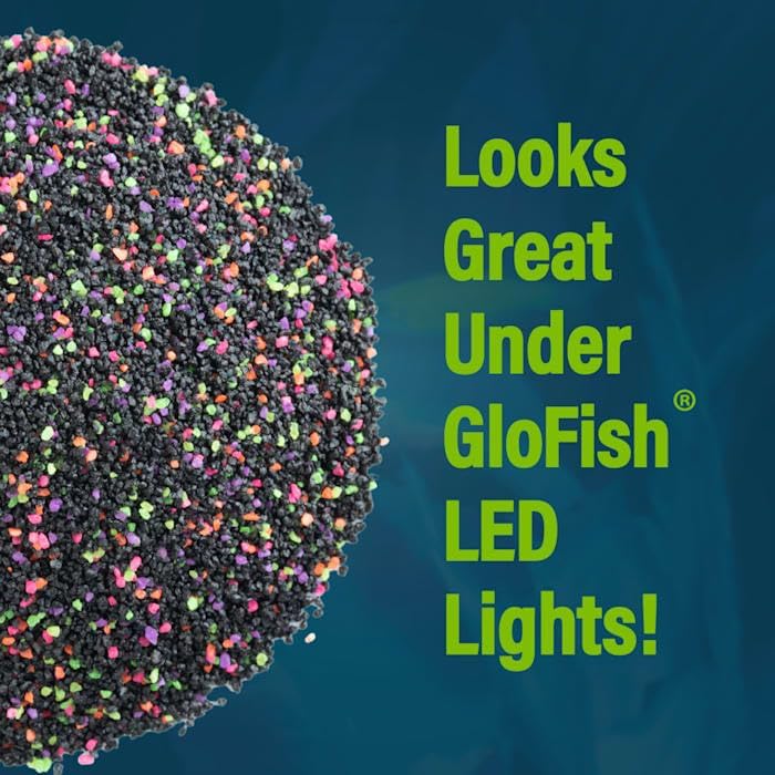 Instructions label on GloFish 5 pound aquarium sand bag