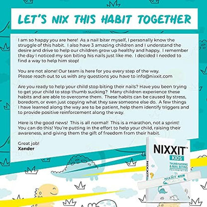 Nixxit effective thumb sucking prevention tool for kids and toddlers