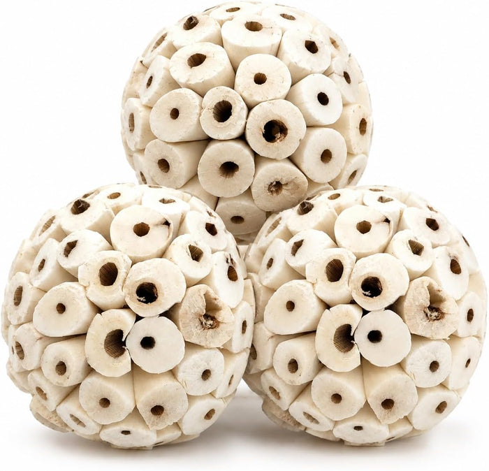 Bonka 1214 Pk3 2.25" Sola Atta Balls Bird Foot Chew Toy Small Medium - Image 1