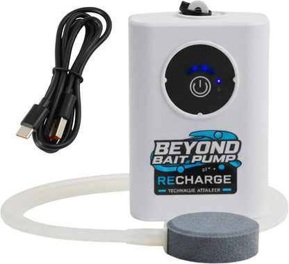 Beyond Braid mini bait pump with fish aerator front view