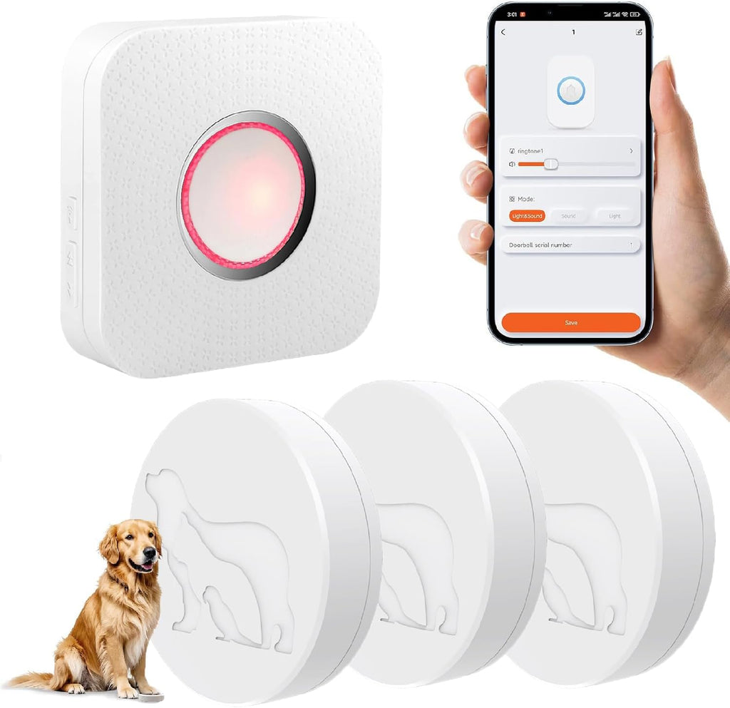 Wireless pet training doorbell system components