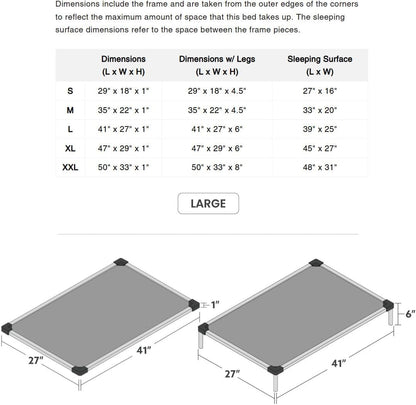 Detachable leg mechanism for K9 Ballistics dog bed