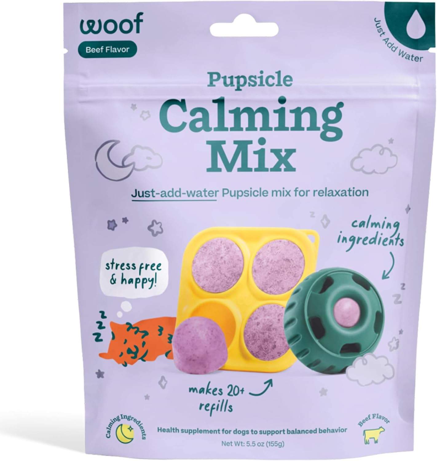 Woof Doggy Dental Pupsicle Mix - Dog Teeth Cleaning Powder for the Pupsicle - Long Lasting Postbiotic Dental Enzyme Mix to Support Oral Health for Dogs - Image 10